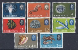 140016182  BARBADOS  YVERT   Nº  243/245/246/251/252/254/2 55/256  **/MNH - Barbados (...-1966)