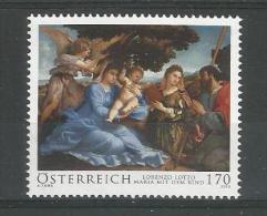 Österreich  2013 Mi.Nr. 3101 ,  Lorenzo Lotto - Maria Mit Kind - Postfrisch / Mint / MNH / (**) - Unused Stamps