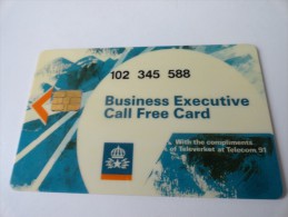 RARE :  BUSINESS EXECUTIVE CALL FREE CARD - Schweden