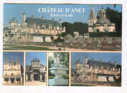 ANET : Le Château : Vue Générale Et Multivues (chapelle, Entrée, ...) - Anet