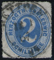 Gettorf 13/1 67 Auf 2 Shillinge Grauultramarin - Schleswig Holstein Nr. 16 - Pracht - Tief Geprüft BPP - Schleswig-Holstein