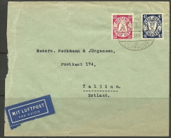 DANZIG 1937 Flugpost Brief Nach Estland Estonia - Briefe U. Dokumente