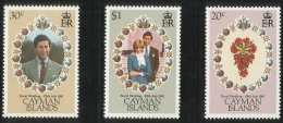 Cayman Islands 1981 Royal Wedding MNH - Iles Caïmans