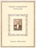 TURKEY - 1943  President Inonu Souvenir Sheet. Scott 915a. MNH ** - Unused Stamps