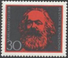 Mint Stamp Karl Marx 1968  From Germany - Karl Marx