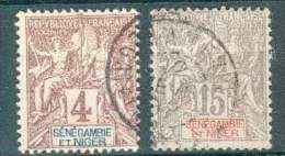 SENEGAMBIE ET NIGER TYPE GROUPE N°4 ET 6 COTE 21 EUROS TB - Gebraucht