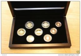 Latvia Lettland Official  !!!!  Proof !!!   Coin Set All Coins 2014 Year 1 Cent - 2 Euro In Wooden Box - Letonia