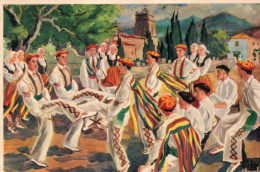 Pays Basque Le Makil Txiski  Danse Des Petits Batons - Hasparren