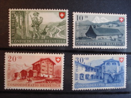Suisse - Fête Nationale - Année 1948 - Y.T. 457 - Neufs (*) Mint (MLH) Postfrisch (*) 458/460 (**) (MNH) Postfrisch (**) - Unused Stamps