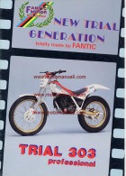 Fantic TRIAL 303 - 125 PROFESSIONAL  1987 Depliant Originale Genuine Brochure Prospekt - Moto