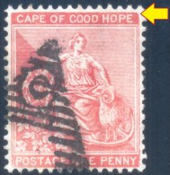 Cape Of Good Hope 1884-90. 1d ROUND CORNER. SACC 44, SG 49. - Cape Of Good Hope (1853-1904)