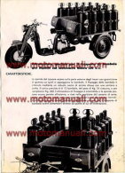 GILERA 150 MOTOCARRO APPLICAZIONI SPECIALI: TRASPORTO BOMBOLE GAS Depliant Originale Genuine Brochure Prospekt - Motos