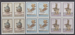 Luxemburg 1990 Springbrunnen 3v Bl Of 4 ** Mnh (17711) - Usados