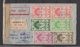 Madagascar - Trés Belle Lettre Recommandée Pour Alger Donc PA N° 47 - 1944 - Controle Postal Militaire - Covers & Documents