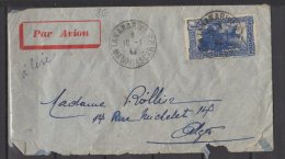 Madagascar - N° 176 Obli/sur Lettre  Pour Alger - 1943 - Lettres & Documents