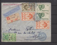 Madagascar - Trés Belle  Lettre Recommandée  Pour Alger - 1948 - Briefe U. Dokumente