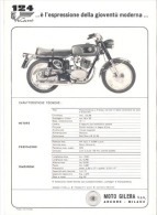 GILERA 124 5V LUSSO 1967 Moto Depliant Originale Genuine Brochure Prospekt - Motos