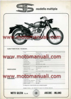 GILERA 98 SS Moto Depliant Originale Genuine Brochure Prospekt - Moto