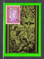 1970 : Carte Maximum " RETABLE DE LA CHAPELLE DE SAINT-JEAN-DE-CASELLES (II) " N° YT 206. Parfait état. CM - Maximum Cards