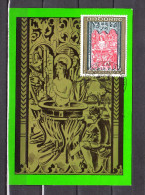 1970 : Carte Maximum " RETABLE DE LA CHAPELLE DE SAINT-JEAN-DE-CASELLES (II) " N° YT 208. Parfait état. CM - Maximum Cards