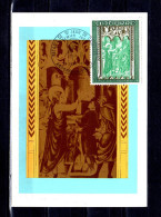 1971 : Carte Maximum " RETABLE DE LA CHAPELLE DE SAINT-JEAN-DE-CASELLES (III) " N° YT 214. Parfait état. CM - Maximum Cards
