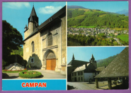 CAMPAN - Eglise Vue Générale Et La Place - Campan