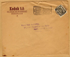 Enveloppe Cover Brief 420 Kodak Bruxelles à Marchienne Dorcherie + Flamme - Covers & Documents