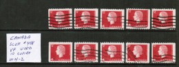 CANADA---Wholesale Lot Of 10    Scott  # 408  VF USED - Collections