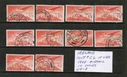 IRELAND---Wholesale Lot Of 10    Scott  # C 6  VF USED - Collections, Lots & Series