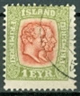 Island 1907 1 Eyr Gest. Könige - Usados