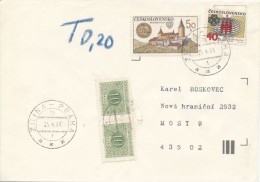 I3357 - Czechoslovakia (1984) 76 Zilina - Praha (special Postmark Train Post Office!) - Timbres-taxe