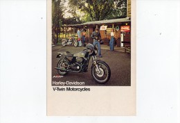 HARLEY-DAVIDSON PRODUZIONE - PRODUCTION 1977 V-TWIN MOTORCYCLES: Depliant Originale Genuine Brochure Prospekt - Motos