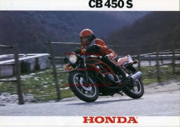 HONDA CB 450 S 1985 Depliant Originale Genuine Brochure Prospekt - Motorräder