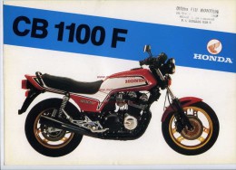 HONDA CB 1100 F Depliant Originale Genuine Brochure Prospekt - Motos