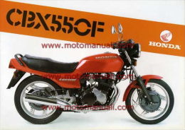 HONDA CBX 550 F Depliant Originale Genuine Brochure Prospekt - Motorräder