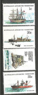 Histoire De La Navigation En Antarctique.   4 T-p Neufs ** - Unused Stamps