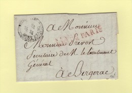 Paris - Port Franc - Bureau De Correspondance - Fleurs De Lys - Port Paye - Courrier (incomplet) De 1789 - 1701-1800: Precursores XVIII