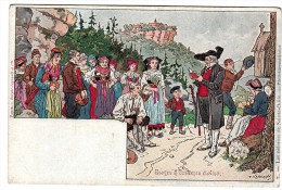 Illustrateur - Kauffmann - Usages Et Costumes D'Alsace, Les Pèlerins De Sainte Odile  -Edit: Berger Levrault - Kauffmann, Paul