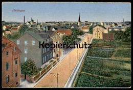 ALTE POSTKARTE HATTINGEN AN DER RUHR PANORAMA TOTAL Totalansicht Strasse Häuser Gärten Street Ansichtskarte Cpa Postcard - Hattingen