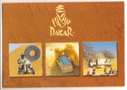 Transports - Sports - Automobile - Voiture - Moto - Camion - Paris Dakar ( Carte Publicitaire ) - Moto Sport