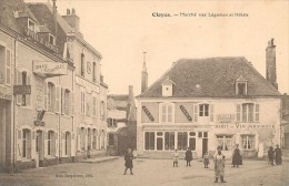 CLOYES (28) MARCHE AUX LEGUMES ET HOTELS - Cloyes-sur-le-Loir