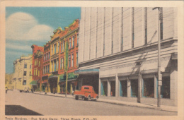 Trois-Rivières Québec P.Q. - Rue Notre-Dame Street - Camion Truck - Stamp & Postmark 1950 - VG Condition - 2 Scans - Trois-Rivières