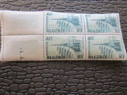 Algérie Ex Colonie Française Bloc De 4 Timbres Neuf** République Française Train Ligne électrique Bone à Tebessa - Neufs