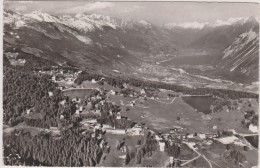 SUISSE,HELVETIA,SWISS,SWITZERLAND,SCHWEIZ,SVIZZERA ,VALAIS,CRANS MONTANA,1957,vue Prise D'un Avion - Crans-Montana