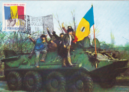 502A  ROMANIAN REVOLUTION IN ARAD 1990,CM,MAXICARD,CARTES MAXIMUM ROMANIA. - Cartoline Maximum