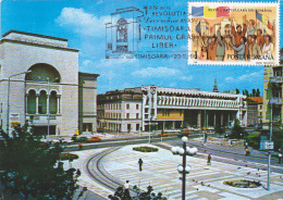 514A  ROMANIAN REVOLUTION IN TIMISOARA 1990,CM,MAXICARD,CARTES MAXIMUM ROMANIA. - Cartes-maximum (CM)