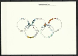 GERMANY 2002 Olympic Winter Games Booklet Mit Michel 2237 - 2240 (H-Blatt No 46) - Winter 2002: Salt Lake City