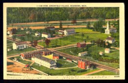 Air View, Greenfield Village Dearborn, Mich. ----- Postcard Traveled - Dearborn