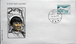 Greenland 1973  Kayak  Miinr.81 Special Envelope With Stamp ARSUK 13-2-1973  ( Lot 3435) FOGHS COVER - Storia Postale