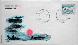 Greenland 1973  Miinr.81 Special Envelope With Stamp  Thule 26-8-1973 Savigsivik  ( Lot 3438) FOGHS COVER - Storia Postale
